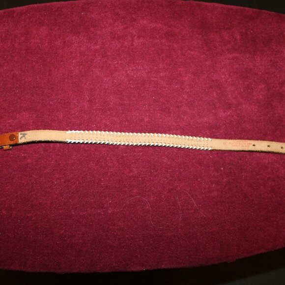 Child's Beaded Hand Tooled Leather Belt, Western Belt - Picture 2 of 2